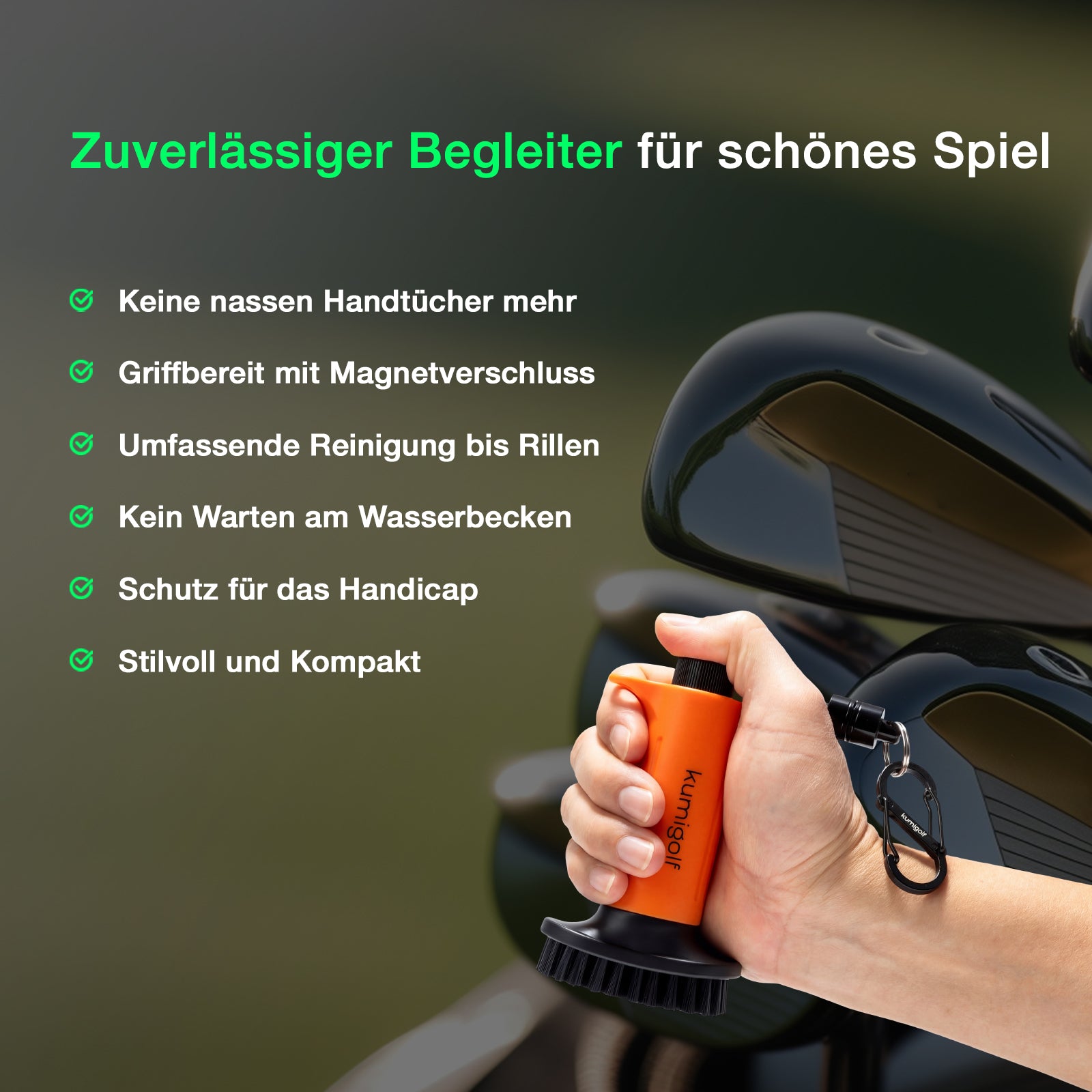 H3 Golf Water Brush Orange/Black