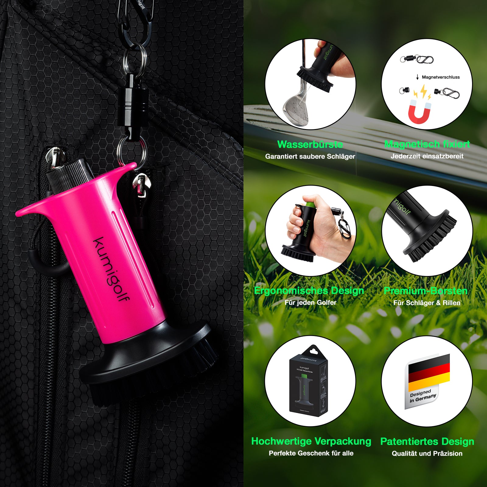 H3 Golf Water Brush Pink/Black