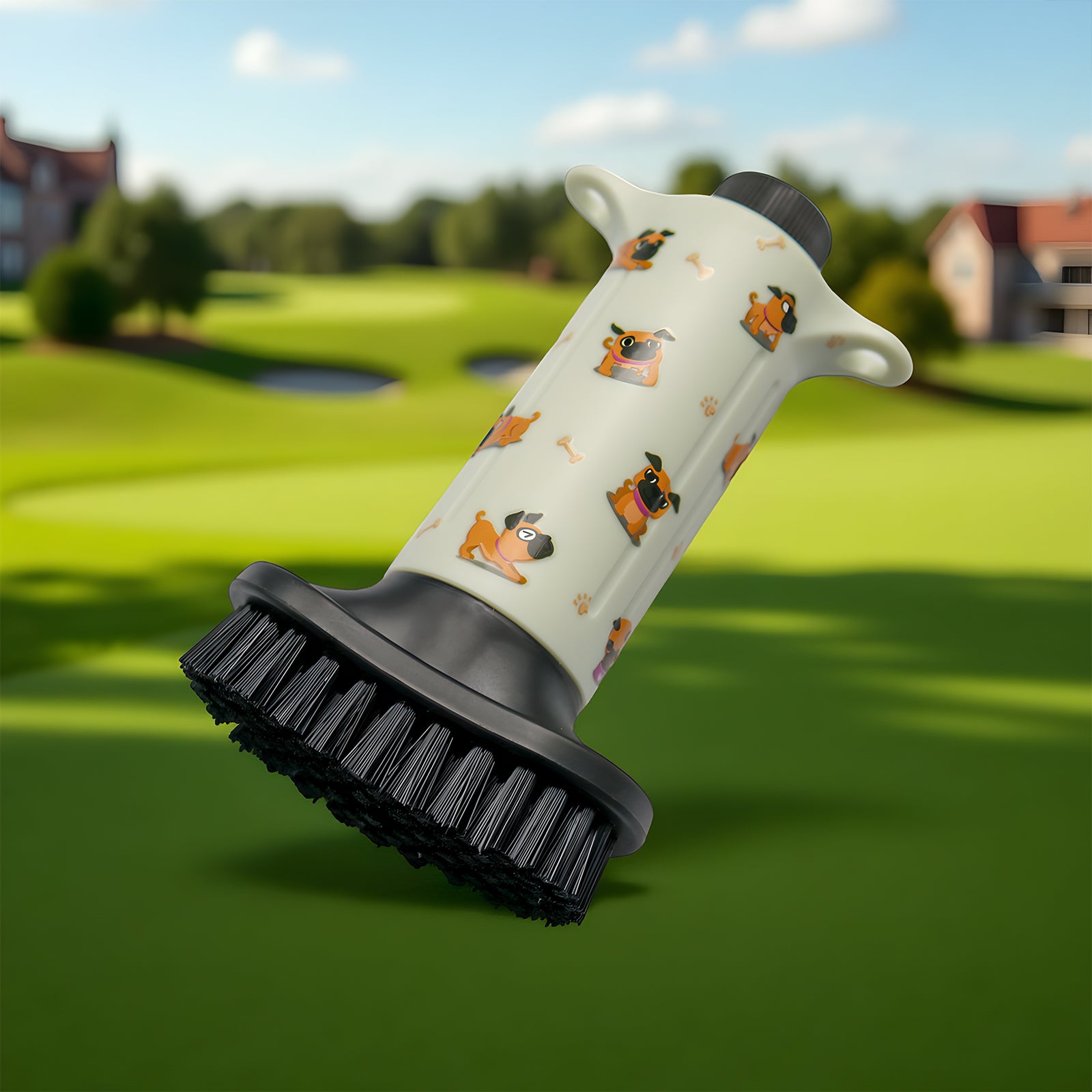 stilvolles golfgeschenk für golfer – kumigolf golfbürste mit sprühfunktion als praktisches zubehör zur schlägerpflege