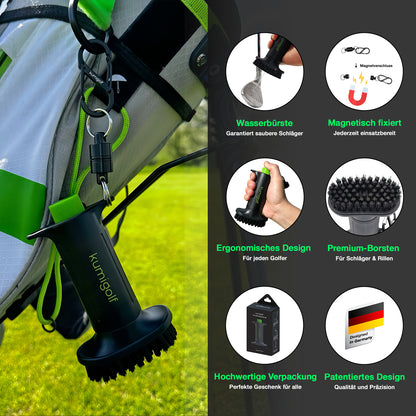 H3 Golf Wasserbürste Schwarz/Grün