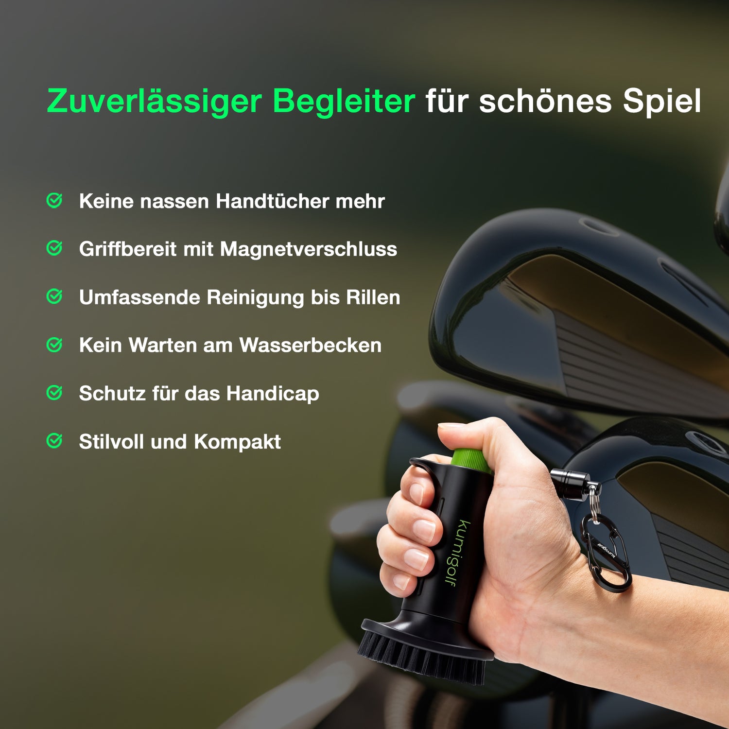 H3 Golf Water Brush Black/Green