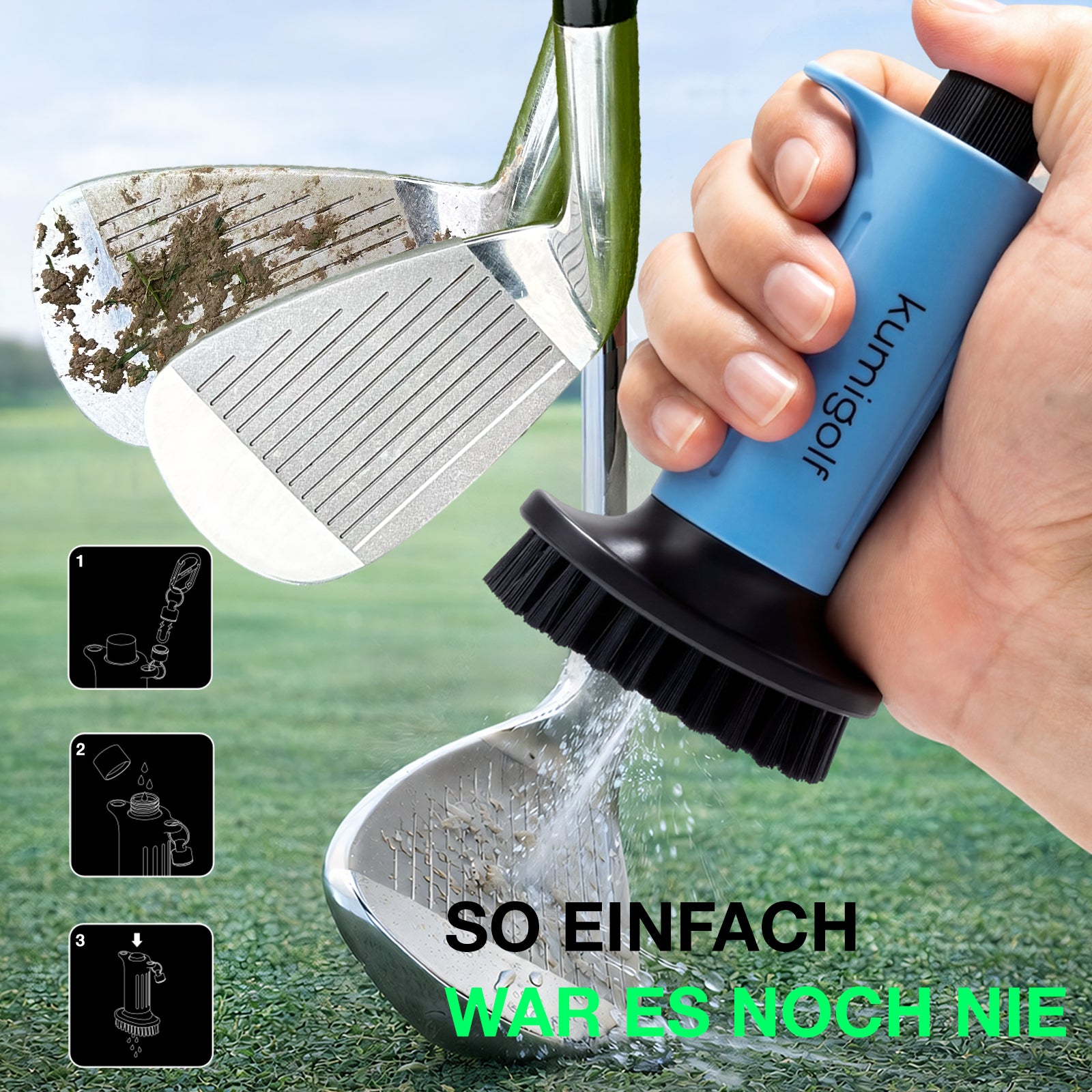 H3 Golf Water Brush Blue/Black