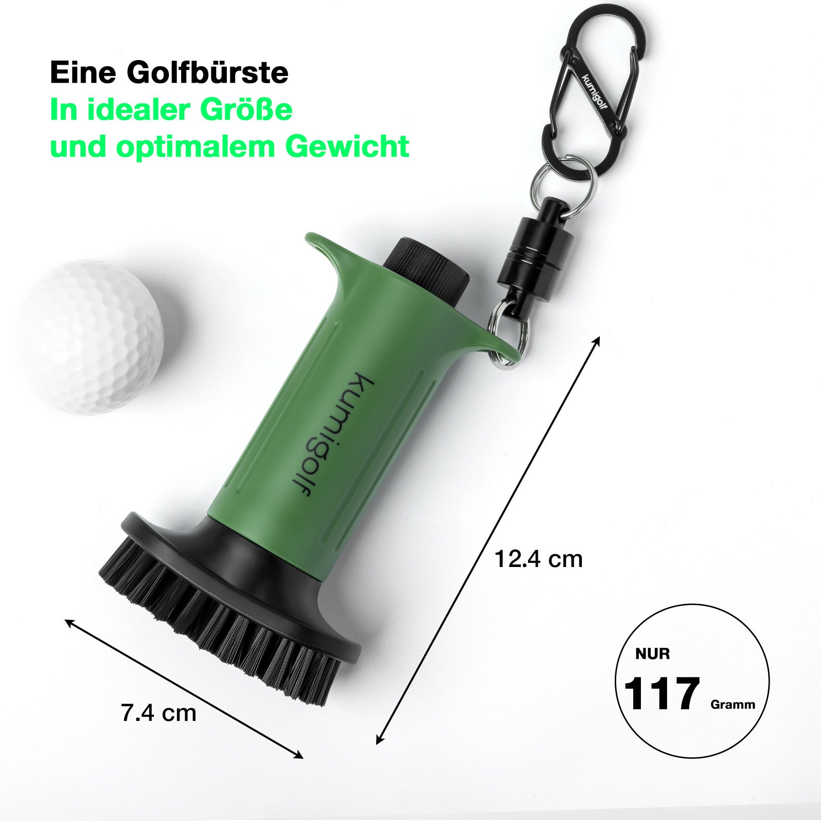 H3 Golf Wasserbürste Grün/Schwarz