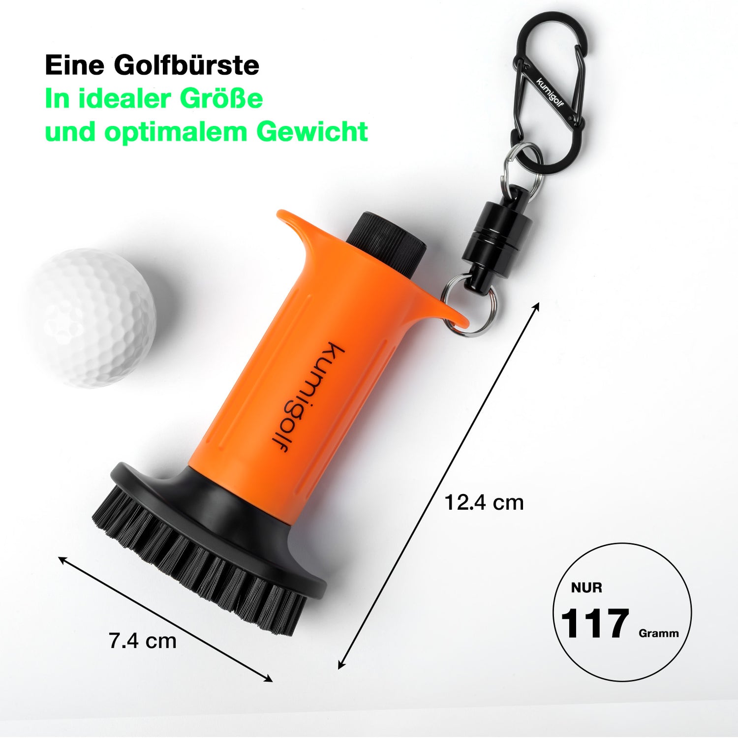 H3 Golf Water Brush Orange/Black