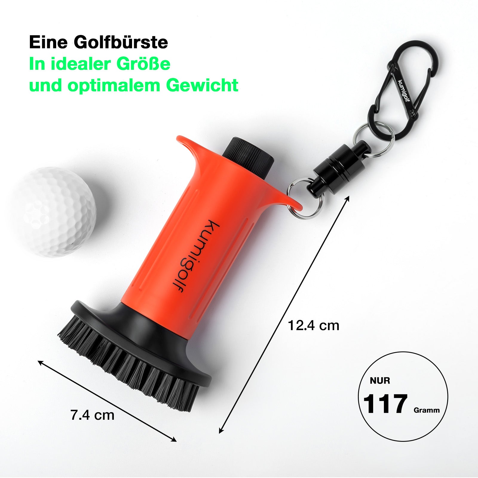 H3 Golf Water Brush Red/Black