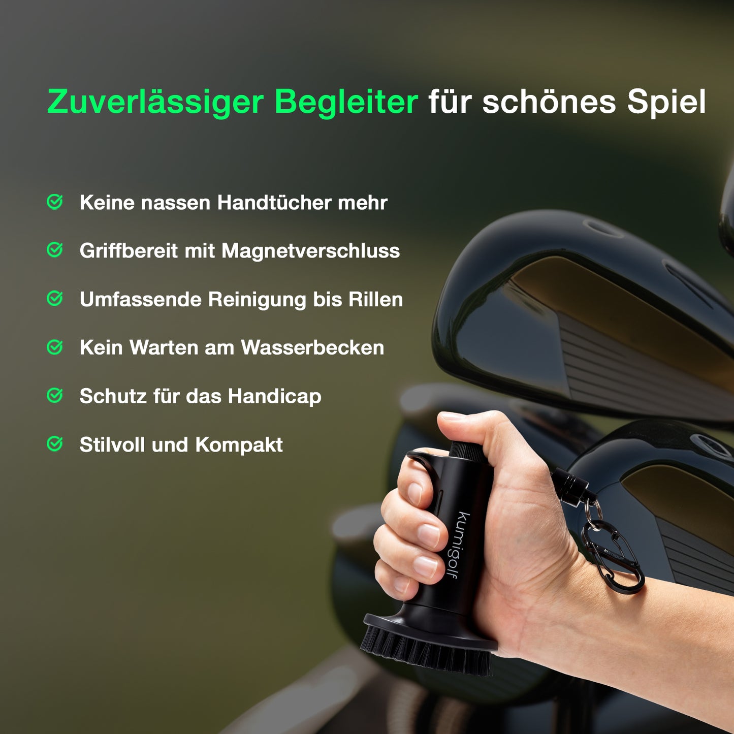 H3 Golf Wasserbürste Schwarz/Schwarz