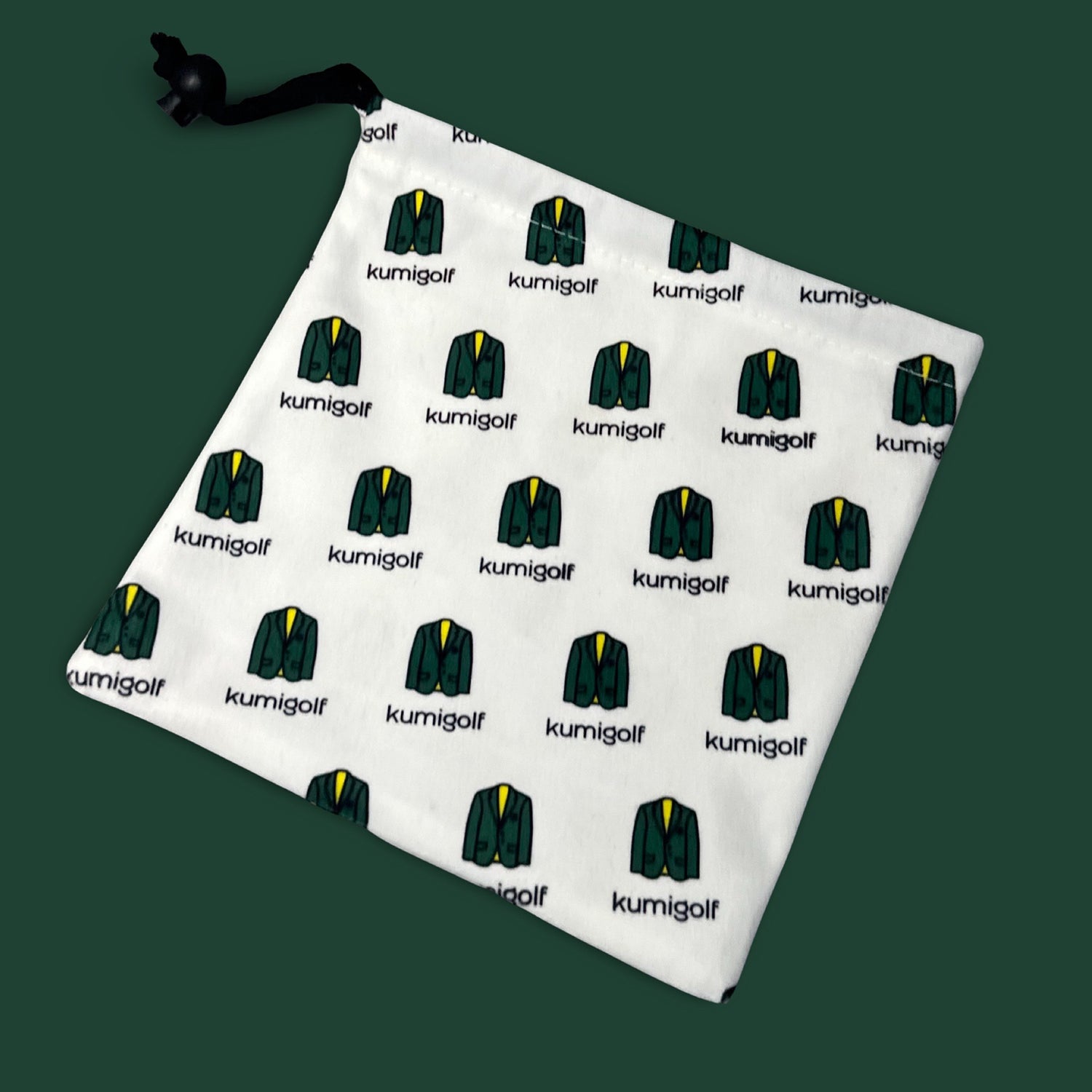 kumigolf Premium Green Jacket Golf Ball Bag, Golf Tee Bag