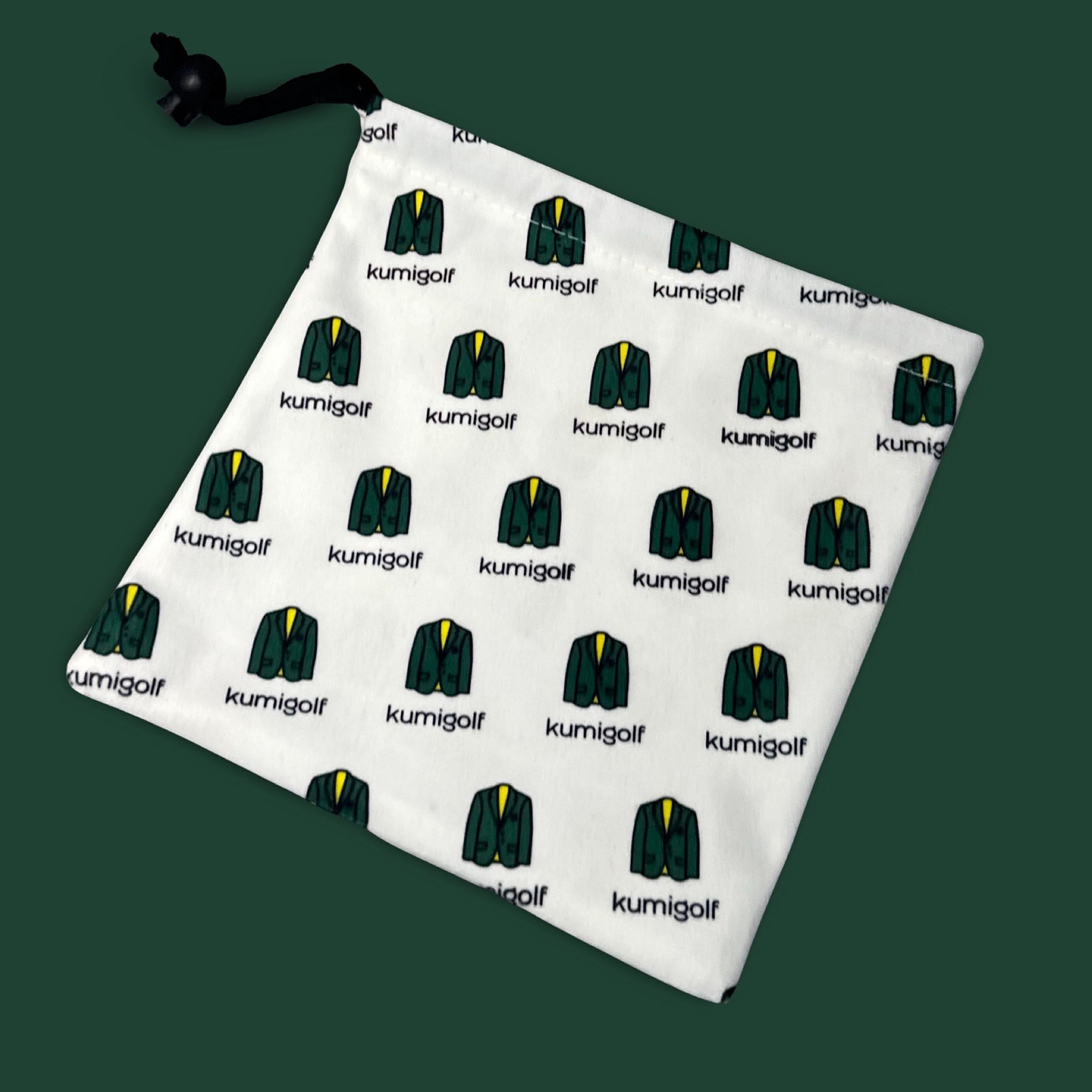 kumigolf Premium Green Jacket Golf Ball Bag, Golf Tee Bag