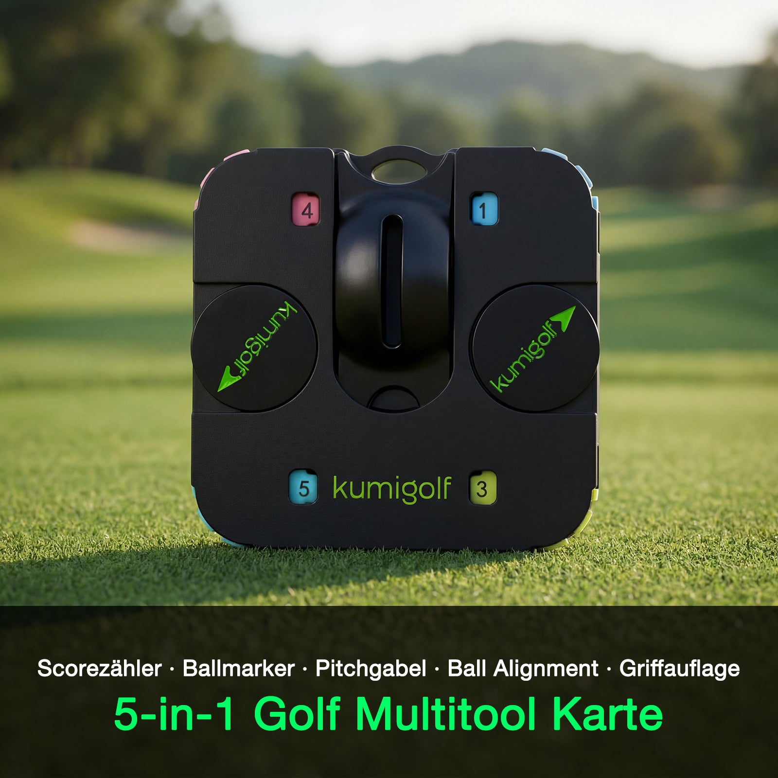 5-in-1 Golf Multitool Karte