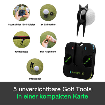 5-in-1 Golf Multitool Karte